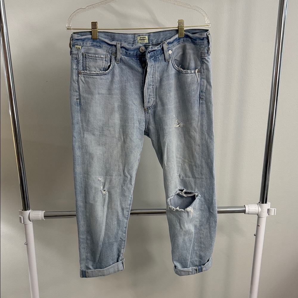 Citizens Of Humanity Light Blue Button fly Relaxed Jeans